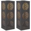 vidaXL Solenergi LED stibelys 2 stk. Varmhvit 18 x 18 x 50 cm
