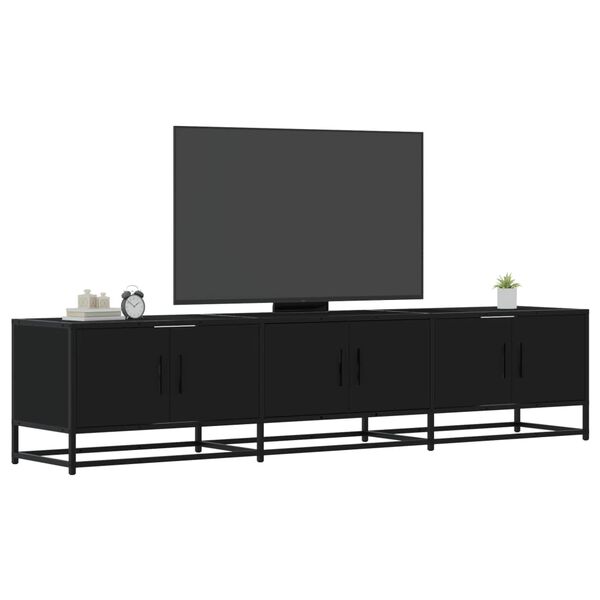 vidaXL TV-benk svart 180x35x41 cm konstruert tre