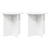 vidaXL Planteholder 2 pcs Hvit &Oslash;40 x 40 cm Konstruert tre