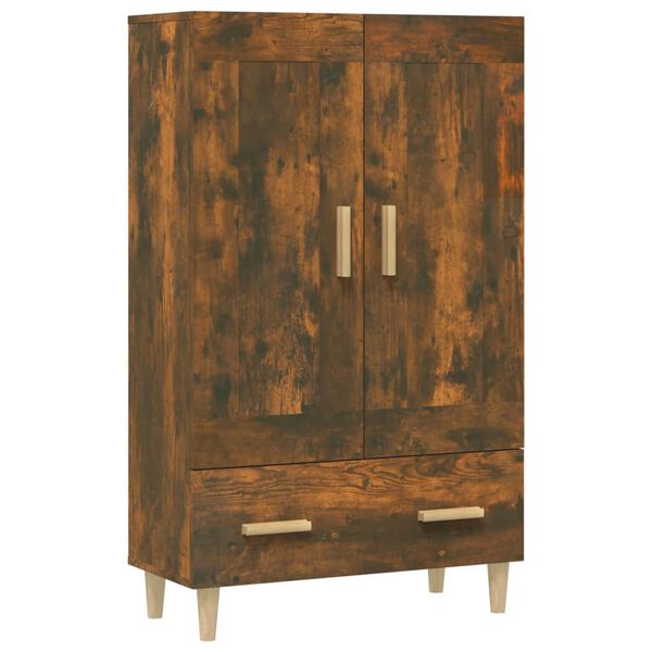 vidaXL Highboard r&oslash;kt eik 70x31x115 cm konstruert tre