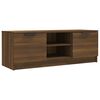 vidaXL TV-benk brun eik 102x35x36,5 cm konstruert tre