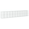 vidaXL Gabionkurv med deksel 1050x100x200 cm galvanisert jern