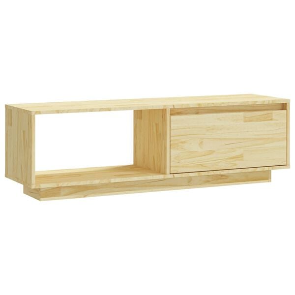 vidaXL TV-benk 110x30x33,5 cm heltre furu