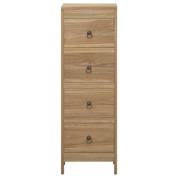 vidaXL Kommode 30x30x90 cm heltre teak