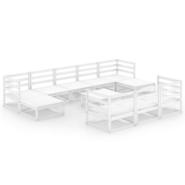 vidaXL Hagesofagruppe 11 deler heltre furu