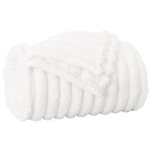 vidaXL Teppe Hvit 150 x 130 cm 0.45 kg Fleece