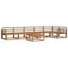 vidaXL Utend&oslash;rs sofa-sett 7 pcs Naturlig Solid akasietre