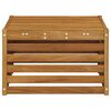 vidaXL Utebord Solid akasietre Naturlig 59 x 59 x 37 cm