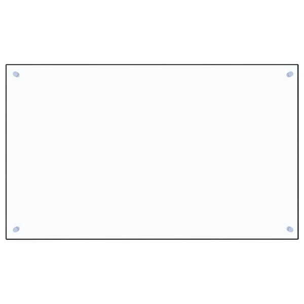 vidaXL Kjøkkenplate gjennomsiktig 100x60 cm herdet glass