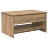vidaXL Kaffebord Artisan Eik 80 x 50,5 x 41,5 cm Konstruert tre