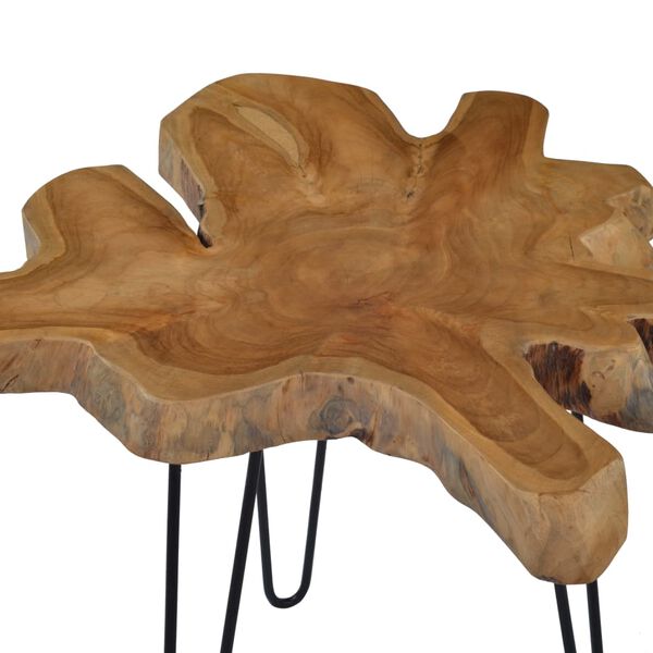vidaXL Salongbord (60-70)x45 cm teak