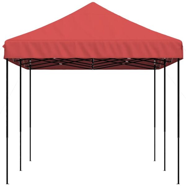 vidaXL Sammenleggbart partytelt pop-up burgunder 580x292x315 cm