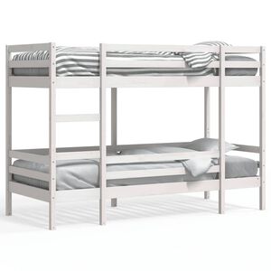 vidaXL K&oslash;yeseng hvit 75x190 cm heltre furu