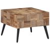 vidaXL Salongbord gr&aring; 55x55x40 cm gjenvunnet heltre teak