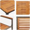 vidaXL Hage Spisegruppe 5 pcs Grå 150 x 90 x 75 cm polyrotting