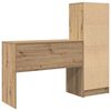 vidaXL Skrivebord med skuff 2 pcs Artisan Eik