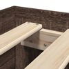 vidaXL Sengeramme uten madrass brun eik 100x200 cm konstruert tre