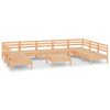 vidaXL Hagesofagruppe 10 deler heltre furu
