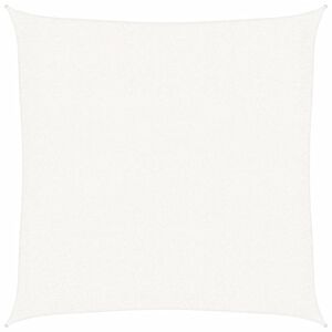 vidaXL Solseil HDPE firkantet 2x2 m hvit