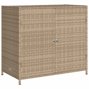vidaXL Putekasse beige 83x45x76 cm polyrotting