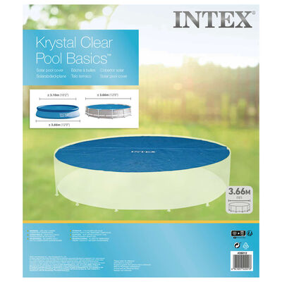 Intex Soltrekk til basseng blå 348 cm polyetylen