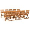vidaXL Hagespisegruppe 11 deler 280x90x75 cm heltre akasie