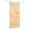 vidaXL Skyved&oslash;r 90 x 210 cm Heltre furu Naturlig og Hvit