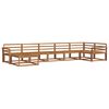 vidaXL Utend&oslash;rs sofa-sett 7 pcs Naturlig Solid akasietre