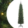 vidaXL Kunstig juletre med 300 LED gr&oslash;nn 210 cm PVC og st&aring;l og plast