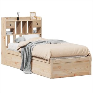vidaXL Sengeramme uten madrass 75x190 cm heltre furu