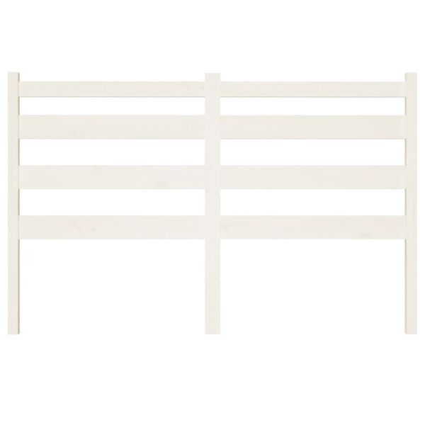 vidaXL Sengegavl hvit 166x4x100 cm heltre furu