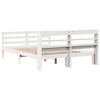 vidaXL Sengeramme med hodegavl hvit 140x190 cm heltre furu