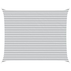 vidaXL Solskygge seil Lys Gr&aring; og Hvit 5 x 4 m 100% polyester Oxford