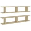 vidaXL Vegghyller 2 stk sonoma eik 105x18x20 cm konstruert tre