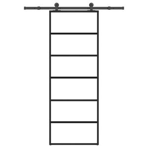 vidaXL Skyved&oslash;r med monteringssett 76x205 cm ESG glass og aluminium