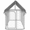 vidaXL Utend&oslash;rs hundeg&aring;rd med tak 400x100x150 cm