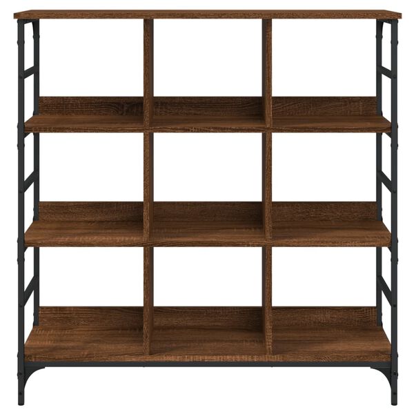 vidaXL Skjenk brun eik 102x32x103,5 cm konstruert tre