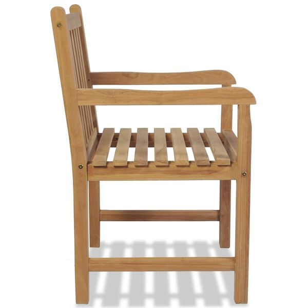 vidaXL Utestoler 2 stk heltre teak
