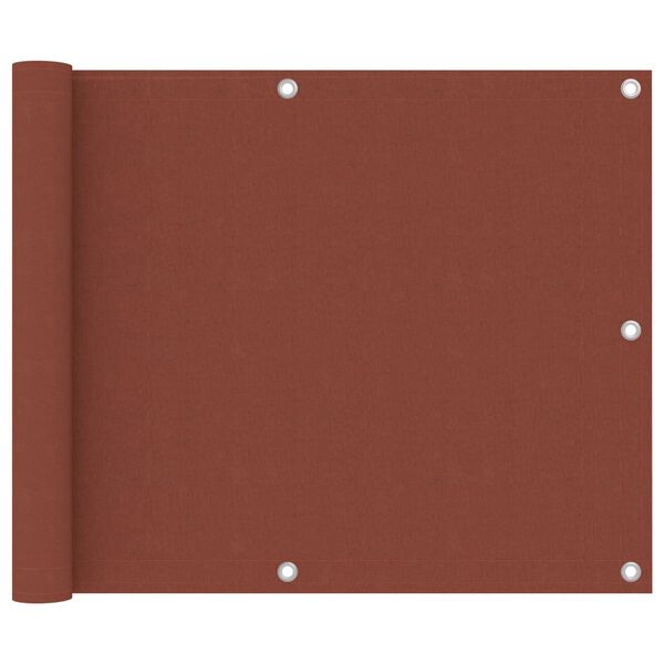 vidaXL Balkongskjerm terrakotta 75x300 cm oxfordstoff