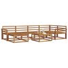 vidaXL Utend&oslash;rs sofa-sett 7 pcs Naturlig Solid akasietre