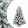 vidaXL Kunstig juletre med kuler 120 cm 150 LED-lys Varmhvit