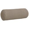 vidaXL Bolster puter 2 pcs Gråbrun Ø 25 x 70 cm Mikrofiber stoff