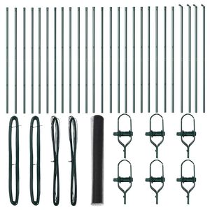 vidaXL Sekskantet gjerde grunstift 50 x 1,2 m PVC-belagt st&aring;l Gr&aring; Mesh