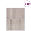 vidaXL Rektangul&aelig;r flis 10 pcs Beige kaffe 29 x 23 x 0,08 cm