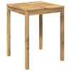 vidaXL Hage middagsbord Hvit 60 x 60,5 x 75 cm Solid akasietre