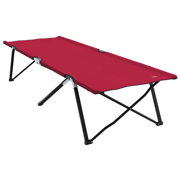 vidaXL Sammenleggbar camping seng 2 pcs R&oslash;d 206 x 76 x 74 cm