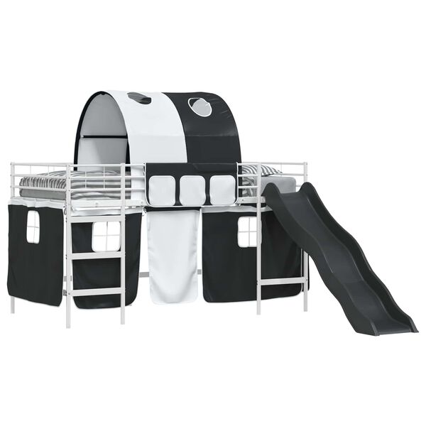 vidaXL Hvit og svart 100 x 201 cm