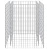 vidaXL Gabion h&oslash;ybed galvanisert st&aring;l 90x90x100 cm