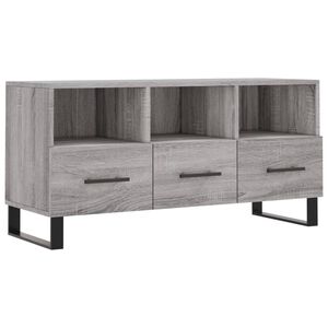 vidaXL TV-benk gr&aring; sonoma 102x36x50 cm konstruert tre