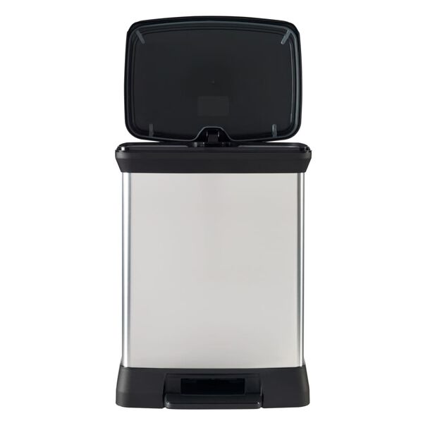 Curver Pedalb&oslash;tte Deco rektangul&aelig;r 30L s&oslash;lv